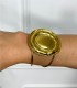 PULSERA OVALO DORADO ORO
