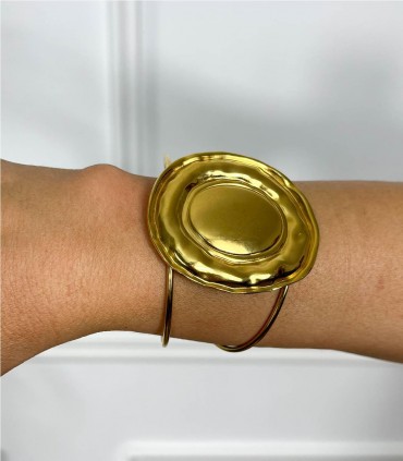 PULSERA OVALO DORADO ORO