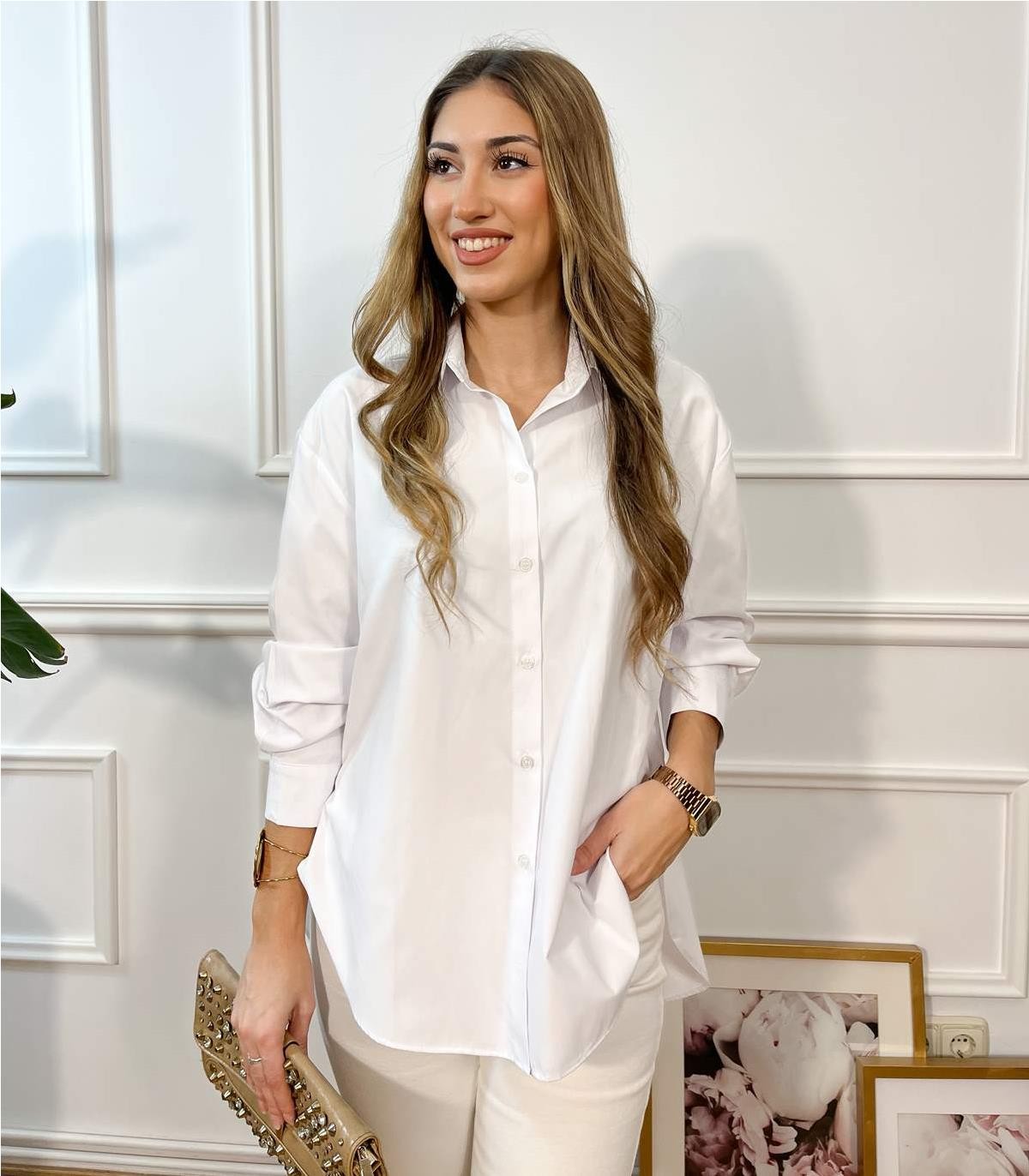 CAMISA POPELIN BASICA BLANCO