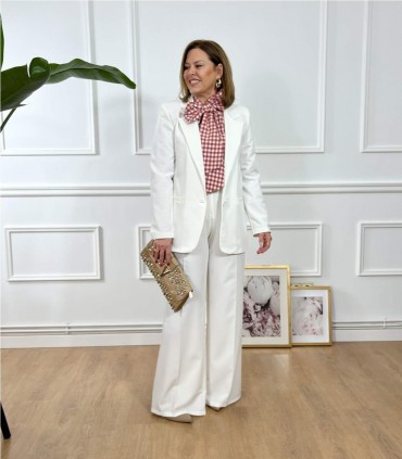 PANTAALON PINZA VESTIR OLGA BLANCO