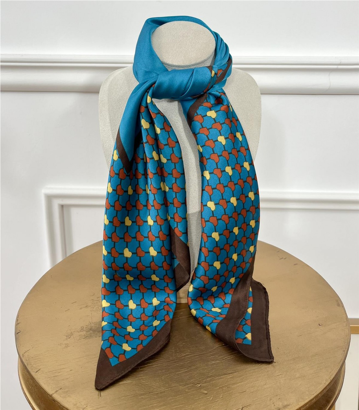 PAÑUELO CORAZON AZUL