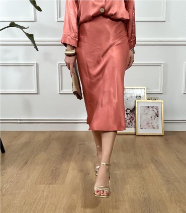 FALDA RASO CORAL