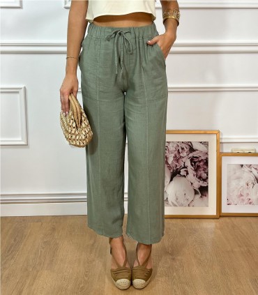 PANTALON LINO 27 KAKI