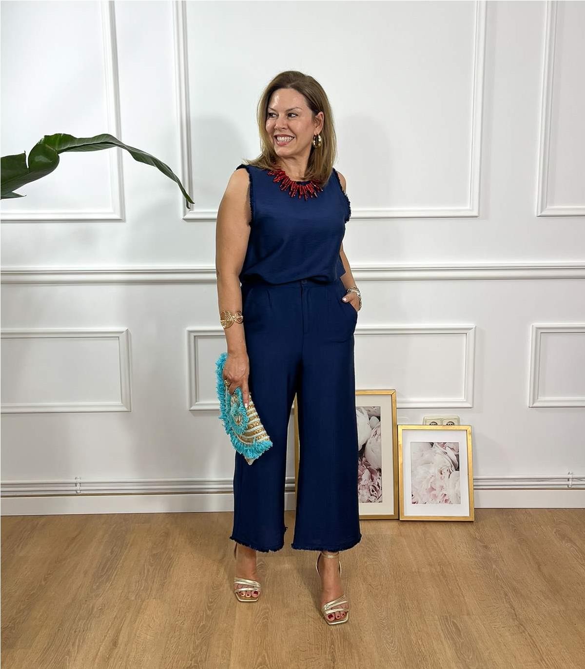 CONJUNTO CAMISETA PANTALON AZUL MARINO