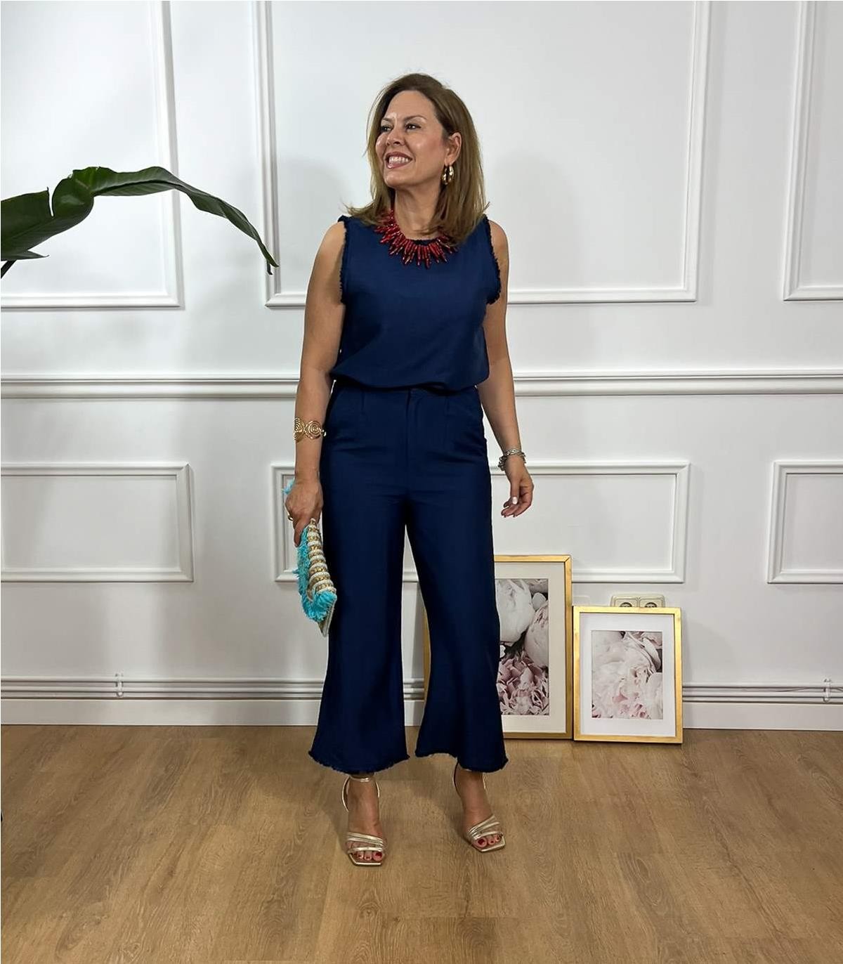 CONJUNTO CAMISETA PANTALON AZUL MARINO