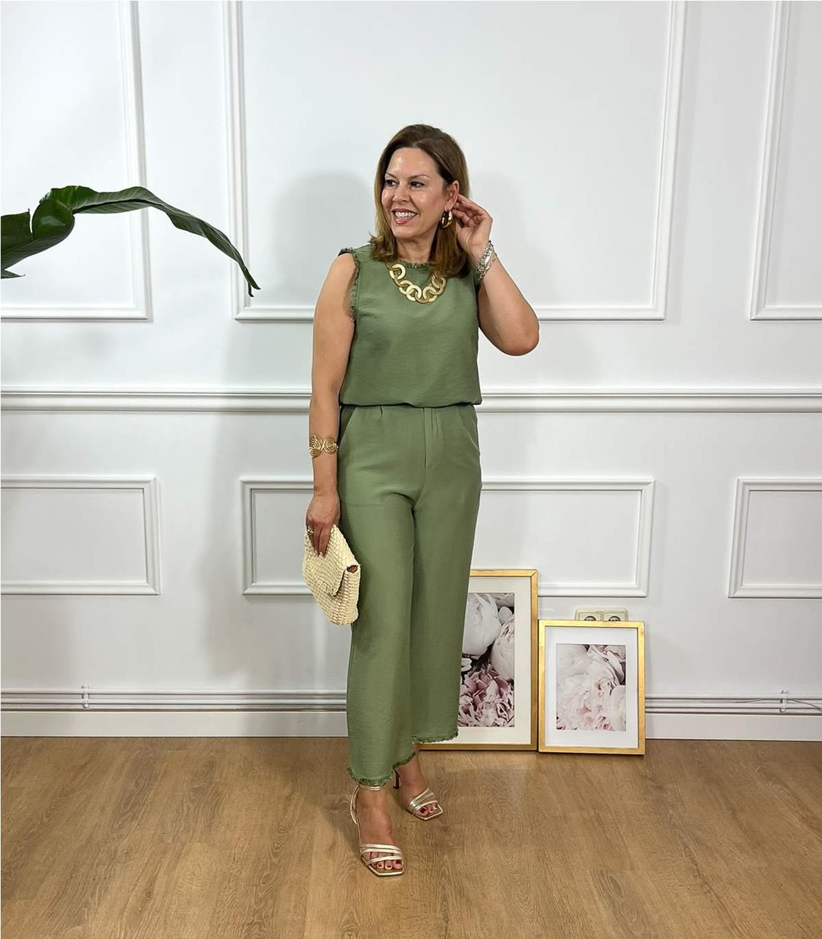 CONJUNTO CAMISETA PANTALON 27 KAKI