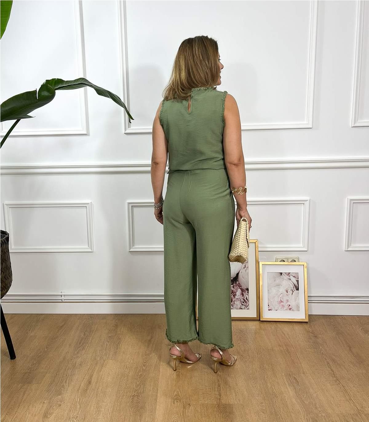 CONJUNTO CAMISETA PANTALON 27 KAKI