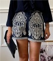 SHORT BORDADO ANY AZUL MARINO