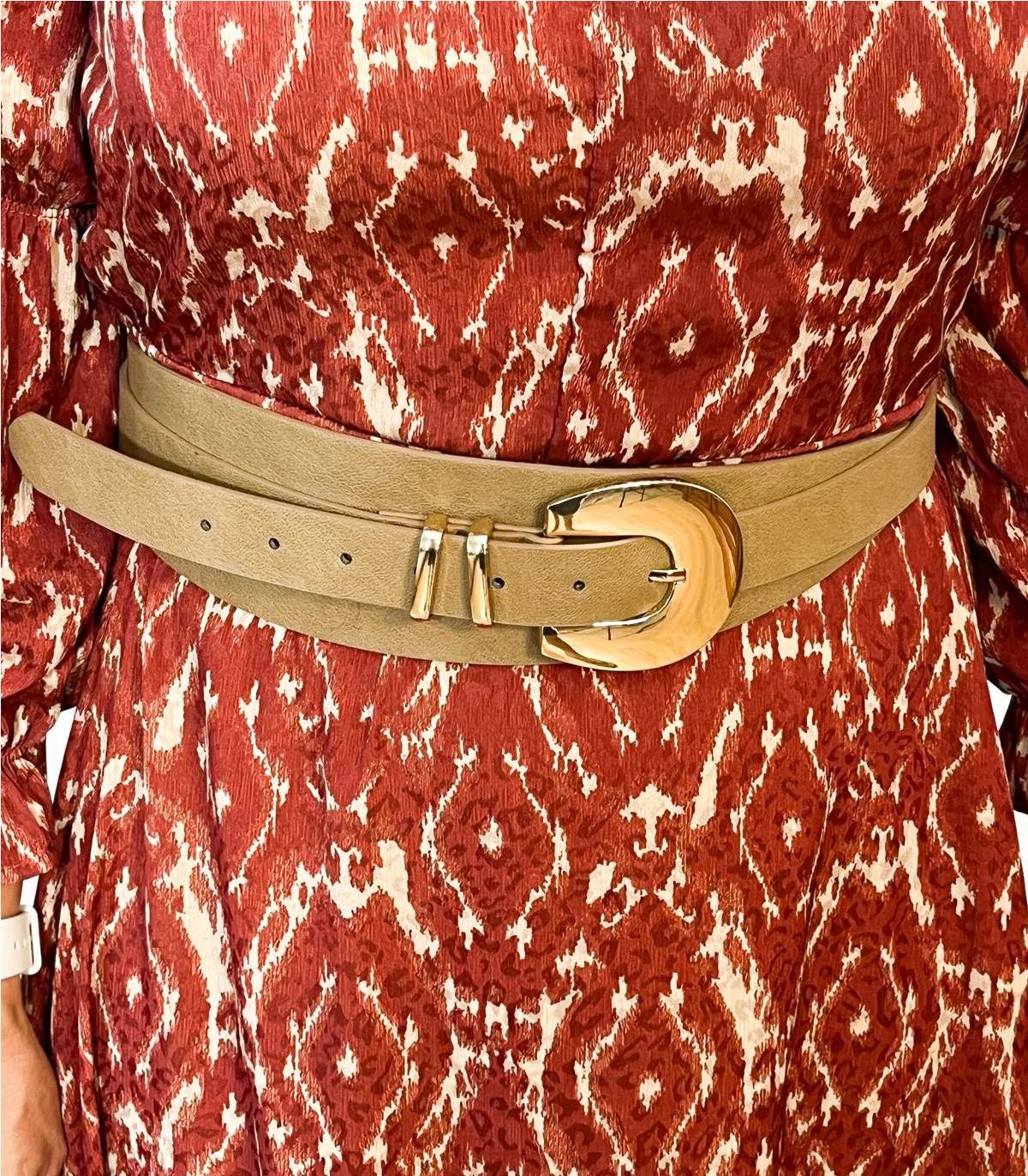 CINTURON ANCHO ALEXA BEIGE