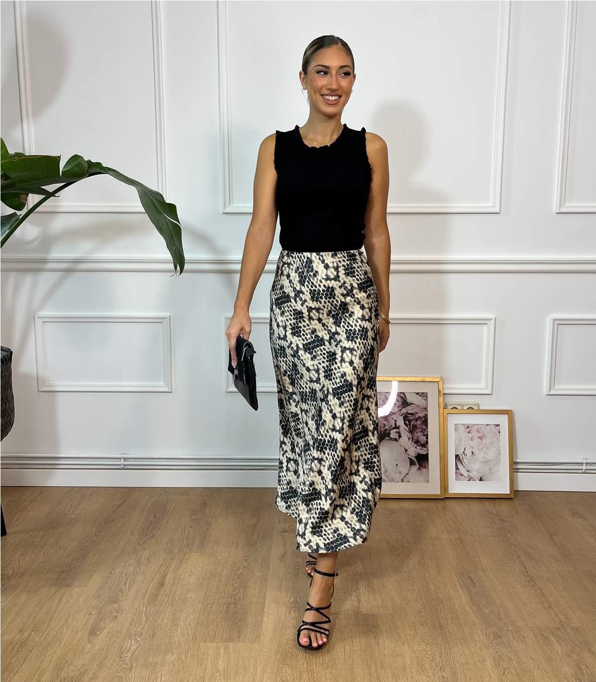 FALDA ZEBRA ANIMAL PRINT