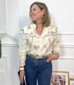CAMISA LAURA BORDADA BEIGE