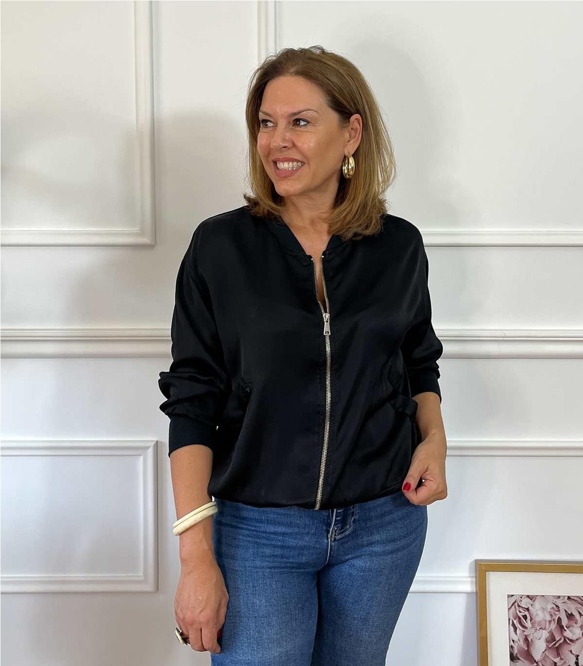 BOMBER ATADA NEGRO