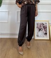 PANTALON BOMBACHO RASO MARRON