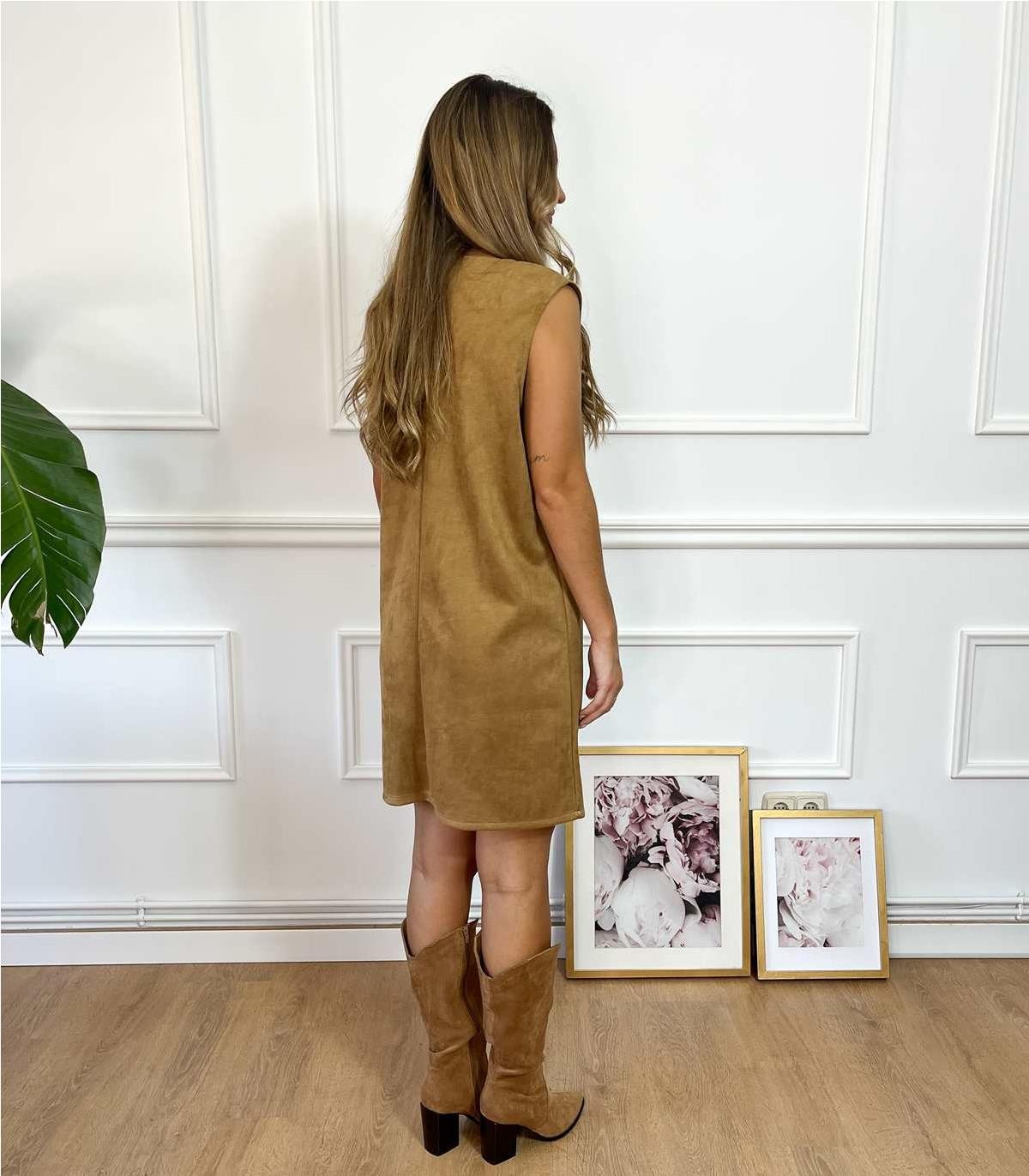 VESTIDO ANTELINA CAMEL