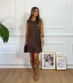 VESTIDO ANTELINA MARRON