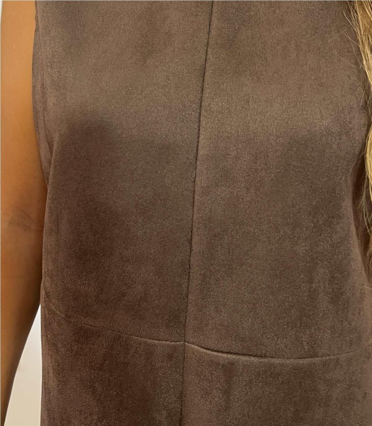 VESTIDO ANTELINA MARRON