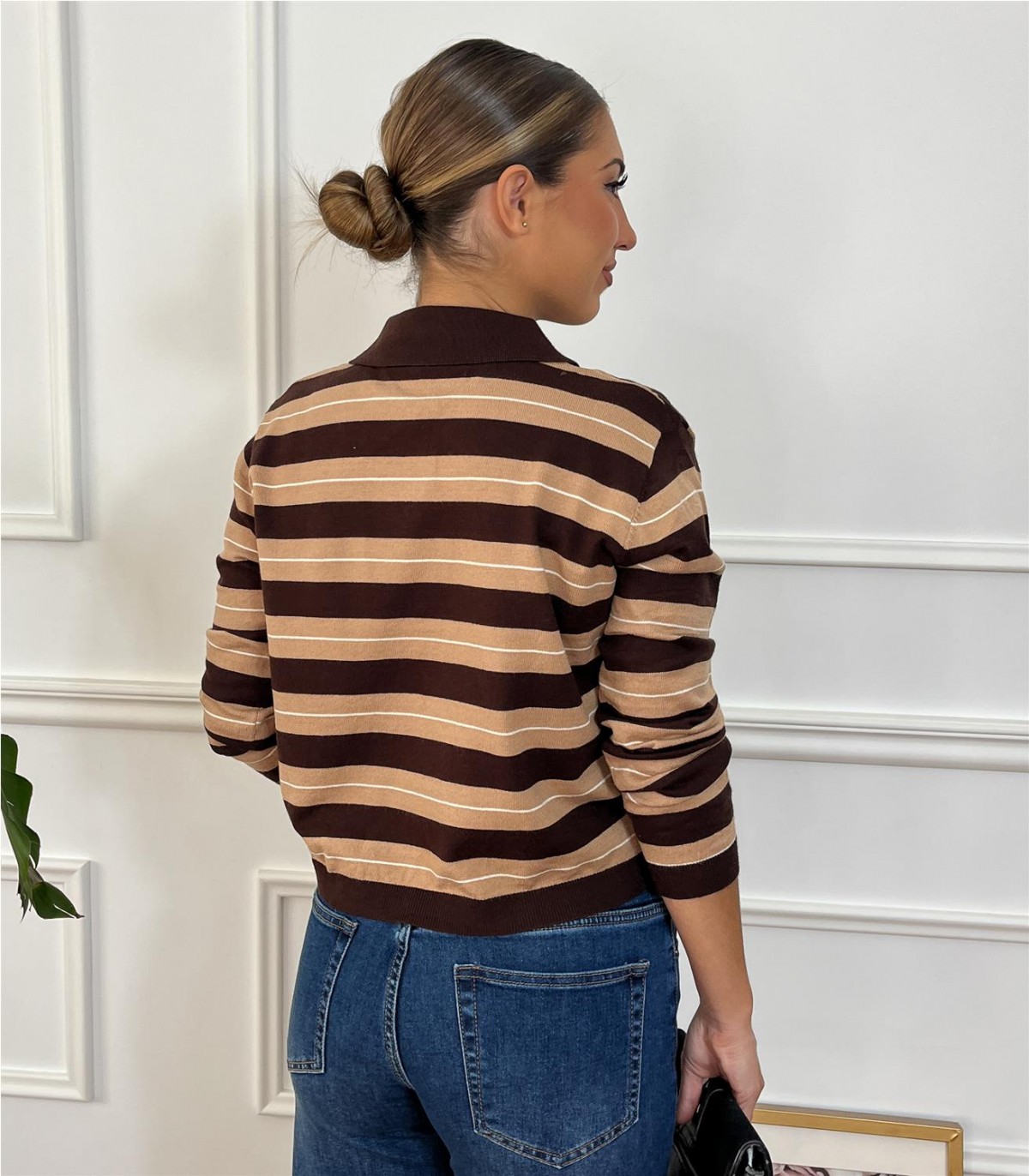 POLO PUNTO MARRON