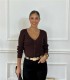 REBECA CUELLO ONDAS MARRON