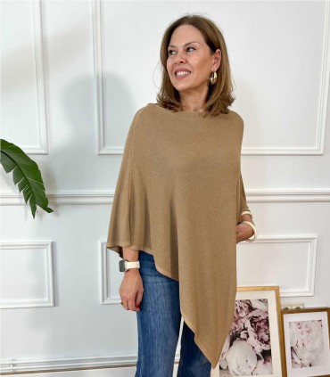 PONCHO PUNTO CAMEL