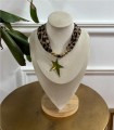 COLLAR ANIMAL PRINT ESTRELLA ORO