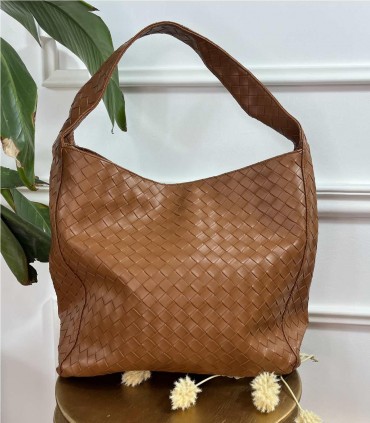 BOLSO TRENZADO CUERO
