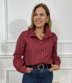 CAMISA SONIA RAYAS BURDEOS