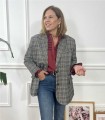 BLAZER CUADRO GALES GRIS
