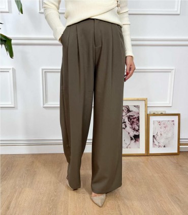 PANTALON CAYETANA VESTIR MARRON
