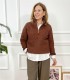 JERSEY ALASKA CREMALLERA MARRON