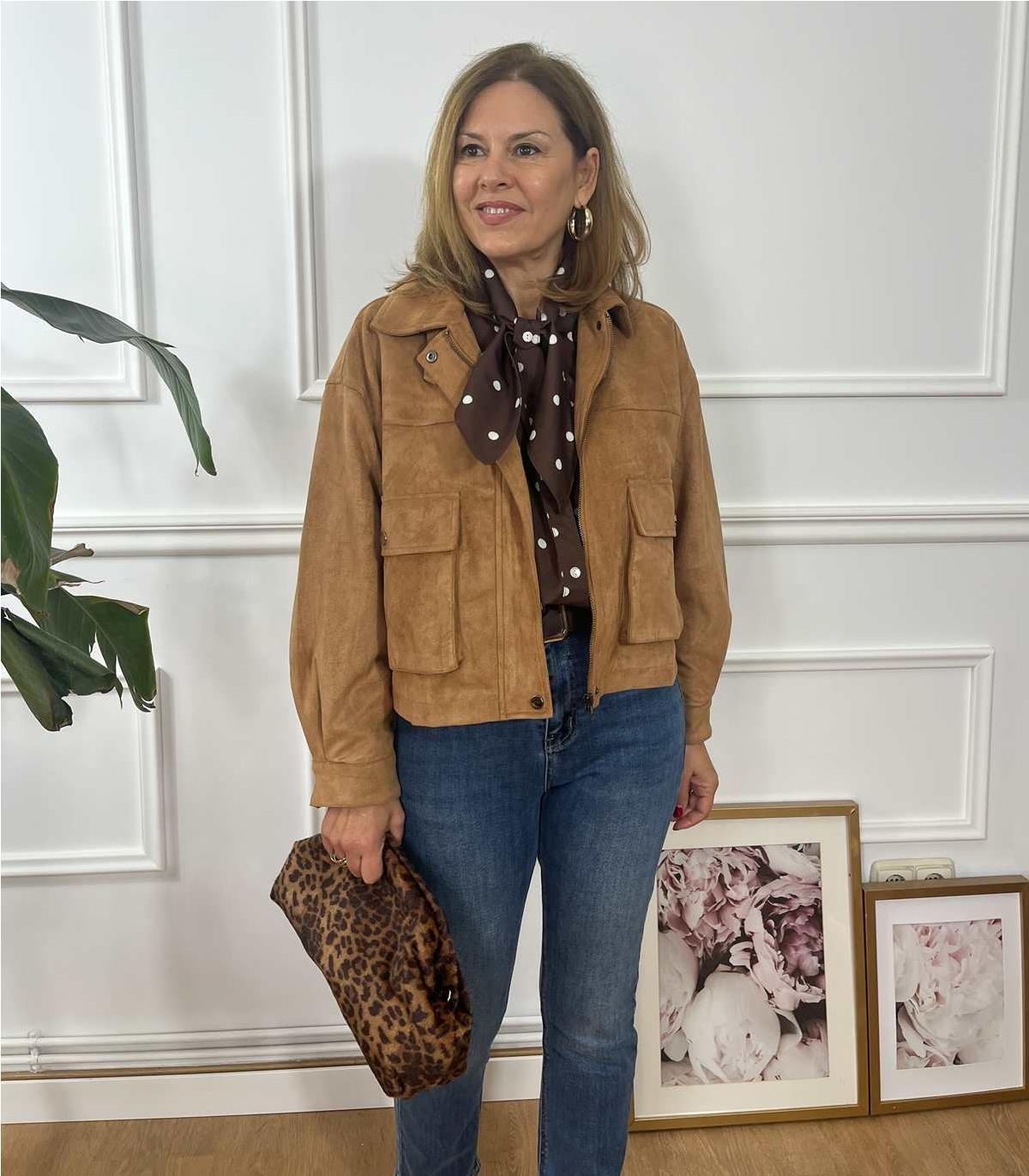 CHAQUETA LAYLA ANTELINA CAMEL