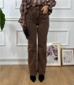 JEANS RECTO BOLSILLO MARRON