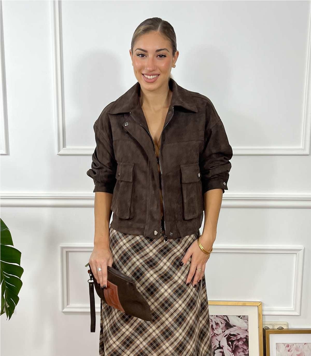 CHAQUETA LAYLA ANTELINA MARRON