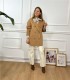 ABRIGO 4 BOTONES BEIGE